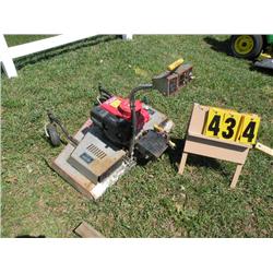 Pull-behind lawn mower