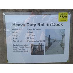 5 X 100 ft Roll-In dock