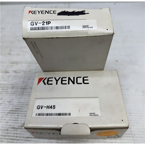 Lot of (2) Keyence Items #GV-H45 & #GV-21P