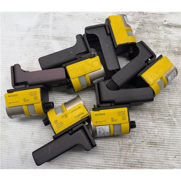 Lot of (6) Keyence #GS-M53P Safety Door Sensors w/Brackets