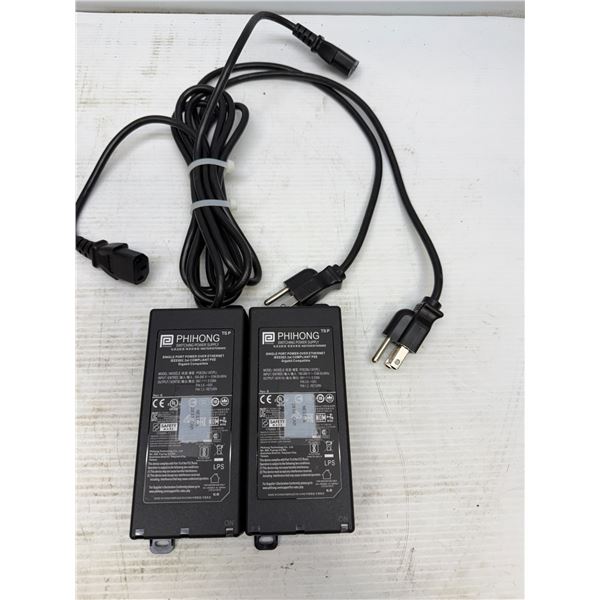 (2) Phihong POE29U-1AT (PL) Single Port Power Over Ethernet Switching Power Supplies