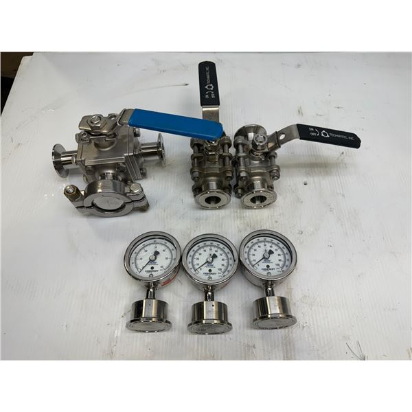 Lot of Gauges & Valves