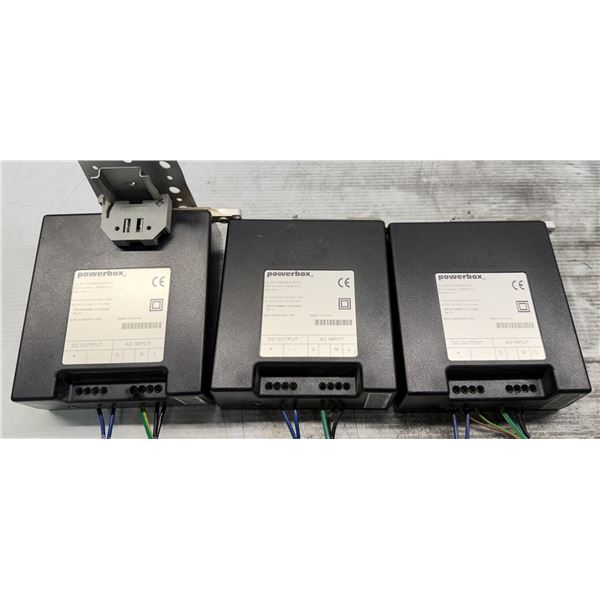 (3) ABB Robotics #3HAC14178-1 / DSQC609 Powerbox #PBSE5117 AC/DC Power Supplies