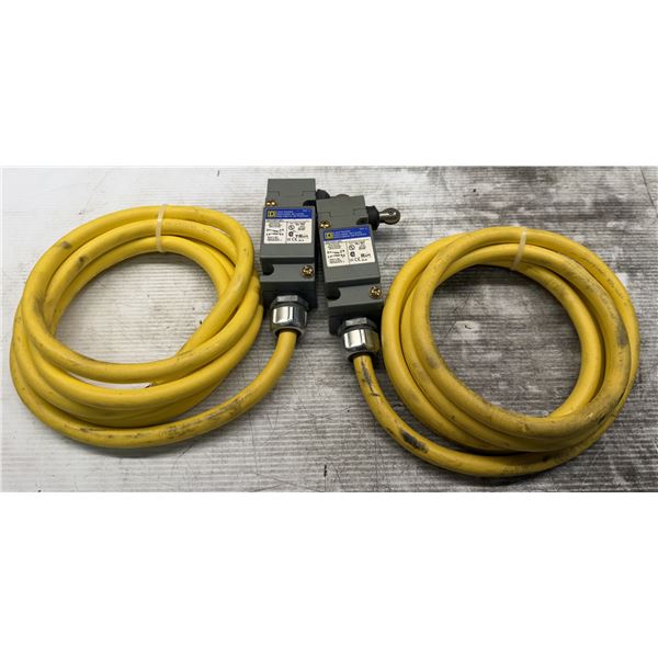 (2) Square D #9007C54FY1851 Limit Switches w/Type F Operating Heads