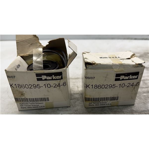 (2) Parker #CK1860295-10-24-6 Solenoid Coils