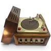 Image 2 : Rare CA-11 Craftsman Maestro Tube Amplifier Turntable Tuner Wood Case with Lid