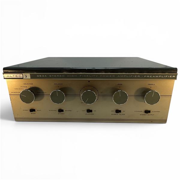 Altec Model 353A Stereo High Fidelity Power Amplifier Preamplifier
