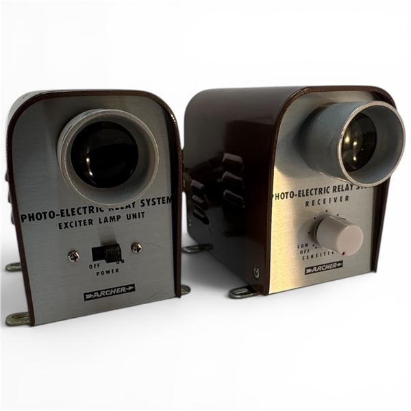 Pair of Archer Phot-Electric Relay System Exciter Lamp Units