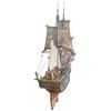 Image 5 : Large Scale Model Ship "HMS Bounty 1783" in Floor Standing Case - Total measurement of case and stan