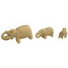 Image 3 : 3 Vintage African Alabaster Mini Elephant Carvings (Largest is 1" x 2" x 3")