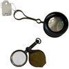 Image 6 : Group of 5 Antique Magnifiers & Glasses (Brass & Mother of Pearl small telescope, gold plated opera 
