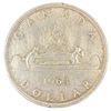 Image 1 : 1963 Canadian Silver Dollar - 80% Silver Voyageur Dollar - Circulated