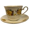 Image 3 : 1960s Kronester Bavaria 9 Yellow Rose Large Cups with Saucers