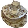 Image 6 : 40+ Pcs of Vintage Royal Albert "Petit Point" China - Features a large platter and 2 cream and sugar