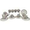 Image 1 : 9 Verbano Italian 1950s Porcelain Demitasse Cup and Saucers