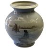Image 3 : Royal Copenhagen Denmark Vase - #2770 3088 (5" x 8" x 9.5" tall)
