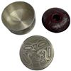Image 2 : Boma Pacific West Coast Design Candle Holder & Pewter Keepsake Box (keepsake box is 2" deep x 4.5" d