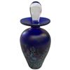 Image 1 : Arte Vargas Art Glass Bottle with Clear Stopper (bottle without stopper is 4.25" tall x 3" diameter)