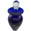 Image 2 : Arte Vargas Art Glass Bottle with Clear Stopper (bottle without stopper is 4.25" tall x 3" diameter)