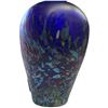Image 3 : Arte Vargas Art Glass Bottle with Clear Stopper (bottle without stopper is 4.25" tall x 3" diameter)