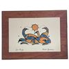 Image 2 : 4 First Nations Art Laminated on Wood Plaques - 1 Norval Morrisseau & 3 Jackson Beardy (8" x 11" pla