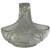 Image 3 : Group of 3 Large Pinwheel Crystal Bowls (12" Footed bowl, handled basket bowl and 8" bowl)