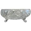 Image 4 : Group of 3 Large Pinwheel Crystal Bowls (12" Footed bowl, handled basket bowl and 8" bowl)