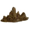 Image 2 : 3 Vintage Hand Carved Soapstone Mountain Village Sculptures (Tallest is ")