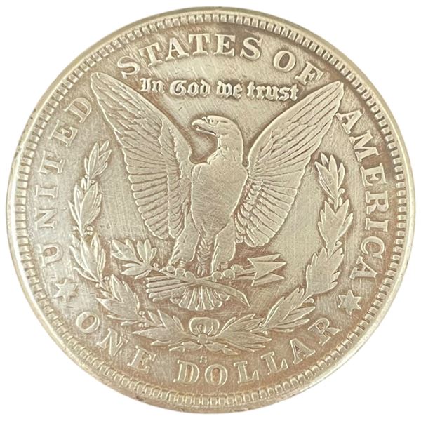 1921 US Morgan Silver Dollar Coin - 90% Silver - San Francisco Mint - Circulated
