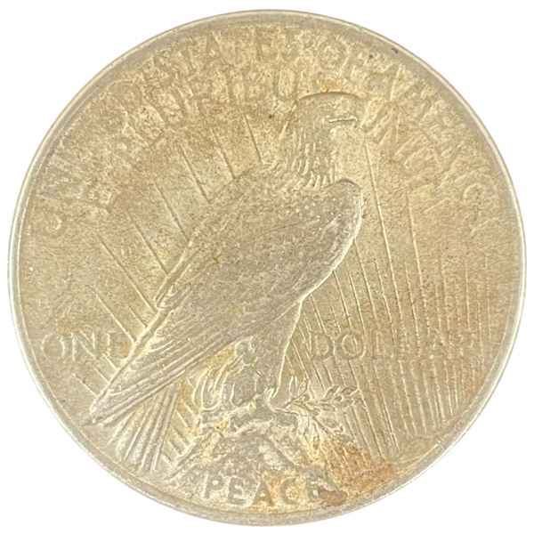 1922 US Peace Silver Dollar Coin - 90% Silver -  Philadelphia Mint - Circulated