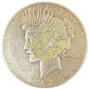 Image 2 : 1926 US Peace Silver Dollar Coin - 90% Silver -  San Francisco Mint - Circulated (some sticker resid