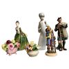 Image 2 : Group of China and Porcelain Figurines - Royal Doulton, Coalport, Hummel and more (Tallest is 10")