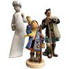 Image 5 : Group of China and Porcelain Figurines - Royal Doulton, Coalport, Hummel and more (Tallest is 10")