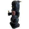 Image 2 : Haida "Shaman" Argillite Figural Carving by Artist A. White (2.5" x 3" x 7" tall
