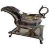 Image 5 : Group of Napkin Rings, Metal Owl Bookend and Silver Plated Sauce Boat