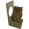 Image 6 : Group of Napkin Rings, Metal Owl Bookend and Silver Plated Sauce Boat