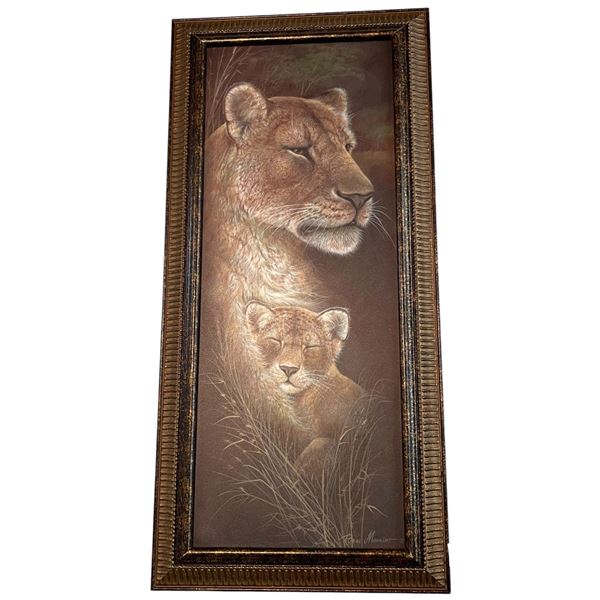 Ruanne Manning "Proud Mother" Framed Print on Board - 12" x 23" frame
