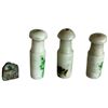 Image 1 : 3 Vintage Chinese Jade or Jadeite Cigarette Holders & 1 Bronze Seal ( Cigarette holders are 2" long)