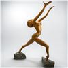 Image 5 : Arnold Mikelson's "Exuberance" Solid Wood Sculpture Female Form Beautiful Piece 30" Tall