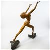 Image 6 : Arnold Mikelson's "Exuberance" Solid Wood Sculpture Female Form Beautiful Piece 30" Tall
