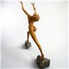 Image 7 : Arnold Mikelson's "Exuberance" Solid Wood Sculpture Female Form Beautiful Piece 30" Tall