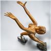 Image 8 : Arnold Mikelson's "Exuberance" Solid Wood Sculpture Female Form Beautiful Piece 30" Tall