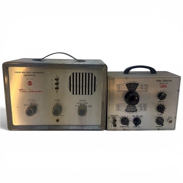 RCA WR-64B Color Bar Dot Crosshatch Generator & Eico Model 324 Signal Generator