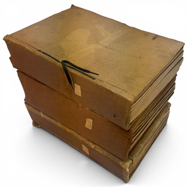 1947/1948/1949 Collection of Radio News Magazine Bound in Handmade Cardboard Covers