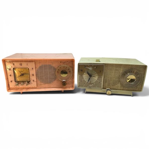 General Electric Model 35r23 & Regal New Yorker 5C1 Clock Radios