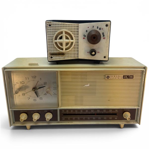 General Electric Model 31R61 Clock Radio and Japanese Echo Table Top Radio