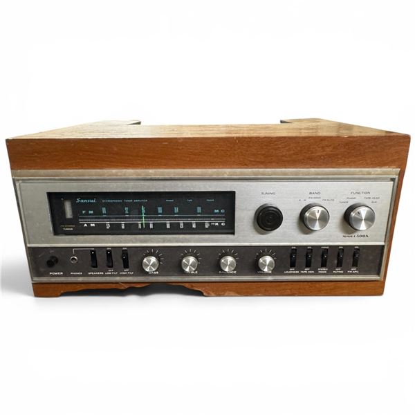 Sansui Model 500A Tube Receiver AM FM Stereo 1960s Japan