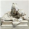 Image 1 : Signed Italian Marble Sculpture "Amorevole Aiuto" by P. Piraino, Rome Circa 1900 24x21x21"