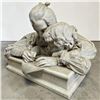 Image 3 : Signed Italian Marble Sculpture "Amorevole Aiuto" by P. Piraino, Rome Circa 1900 24x21x21"