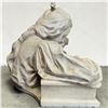 Image 7 : Signed Italian Marble Sculpture "Amorevole Aiuto" by P. Piraino, Rome Circa 1900 24x21x21"